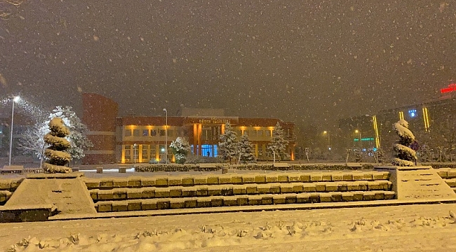 Kar yağışı Düzce'de etkili oluyor