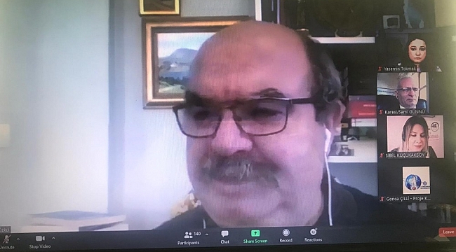 Karesili öğretmenler Prof. Dr. Özkul Çobanoğlu'nu ağırladı