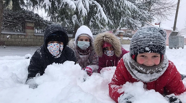 Karın keyfini çocuklar çıkardı