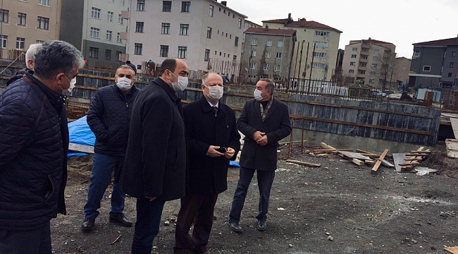 Kaymakam Çorumluoğlu okul inşaatını inceledi