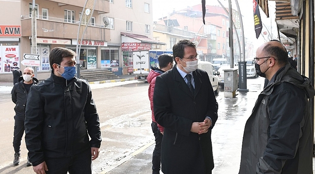 Kaymakam Ekrem Çeçen'den esnafa veda ziyareti