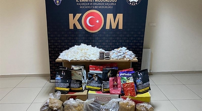 Kaymaklı'da 29 kilogram kaçak tütün ele geçirildi