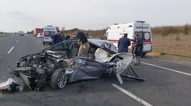 Kırklareli'nde trafik kazası: 1 kişi yaralandı