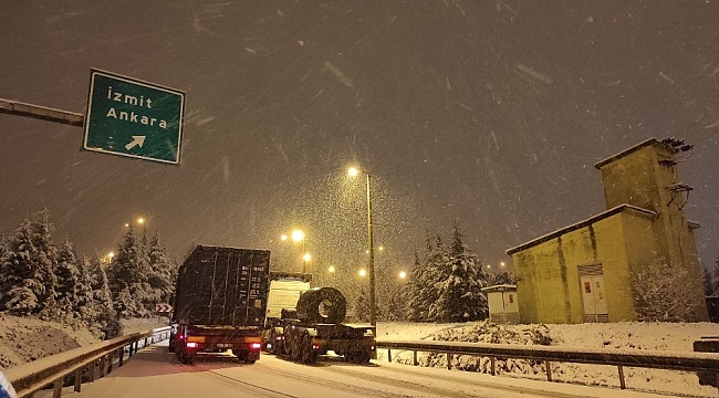 Kocaeli'de yoğun kar yağışı