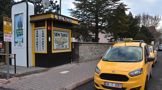 Kocasinan'da modern taksi durakları