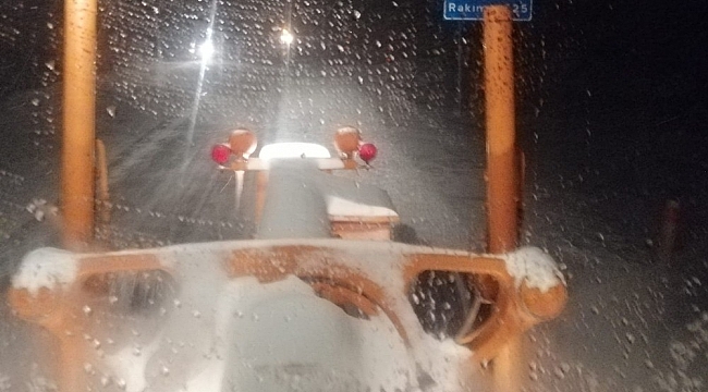 Konya Antalya karayolunda kar yağışı etkili oldu