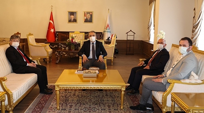KOP Başkanı Şahin, Belediye Başkanı Savran'ı ziyaret etti