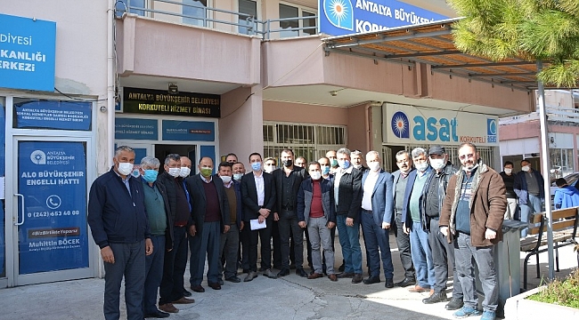 Korkuteli'nde 58 mahalle muhtarından ASAT'a yüksek fiyat dilekçesi
