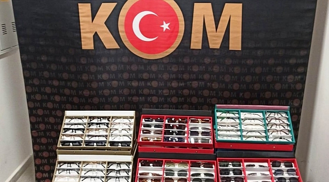 Kütahya'da bin 444 adet kaçak gözlük ele geçirildi