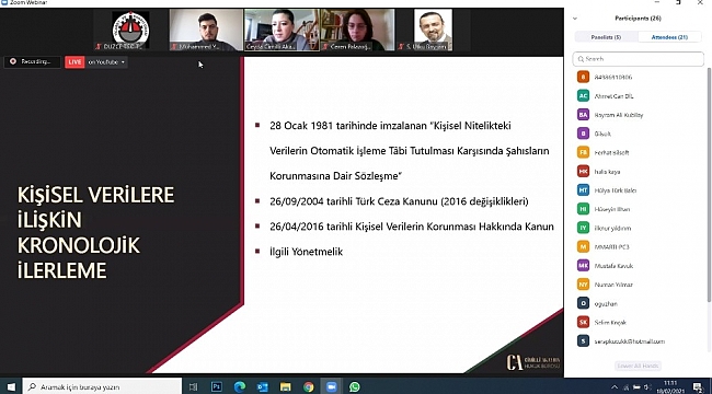 KVKK semineri tamamlandı