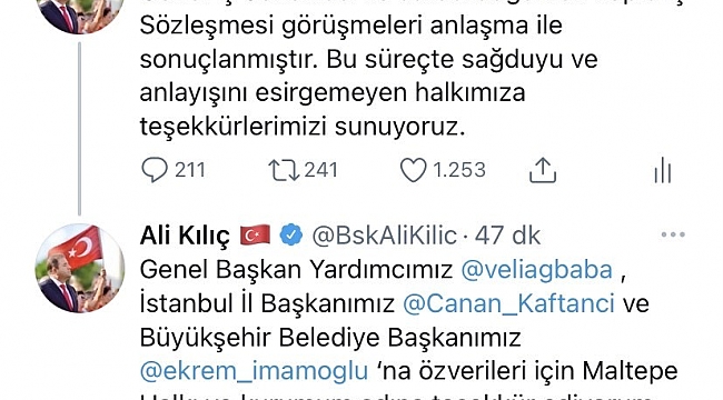 Maltepe Belediyesi'nde grev anlaşma ile bitti