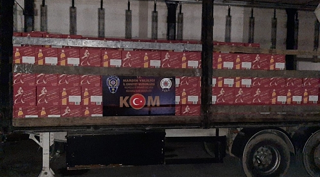 Mardin'de 5 milyon liralık kaçak içki ele geçirildi