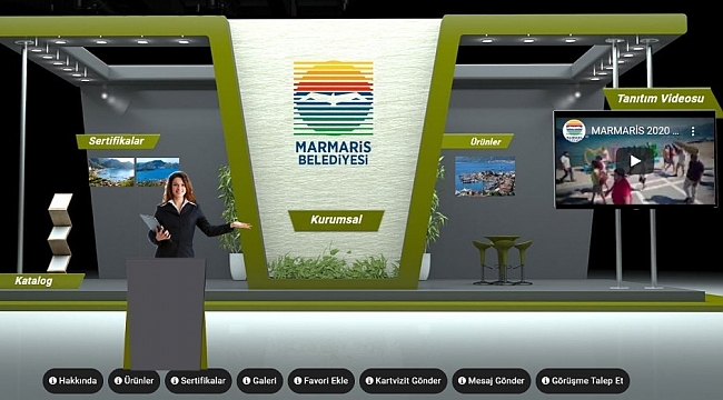 Marmaris Belediyesi Sanal Fuar'daki yerini aldı