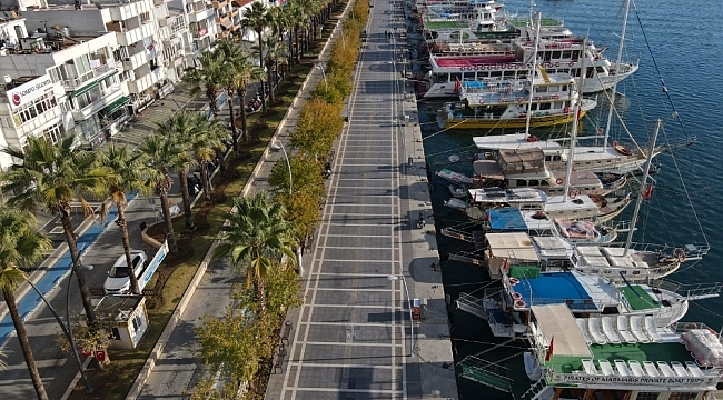 Marmaris'te hafta sonu sahilde yürümek yasaklandı