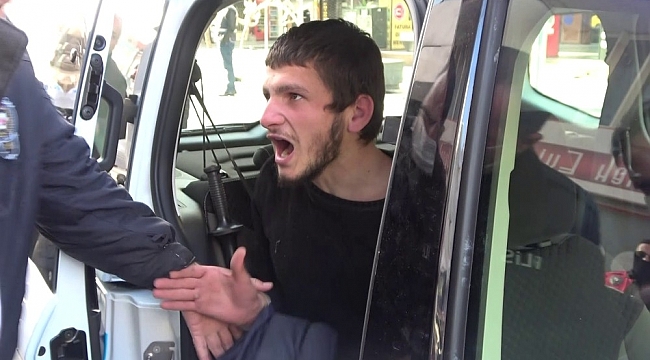Metruk binaya giren şüpheli, polislere 'dayılandı'