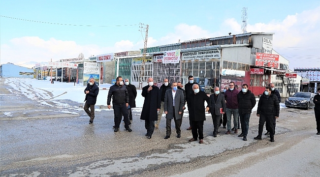 Milletvekili Arvas ve Belediye Başkanı Akman'dan sanayi sitesi esnafına ziyaret