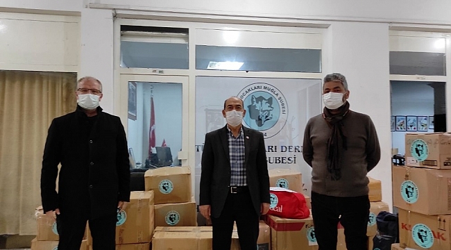 Muğla Türk Ocakları'ndan Şemdinli'ye yardım kolisi