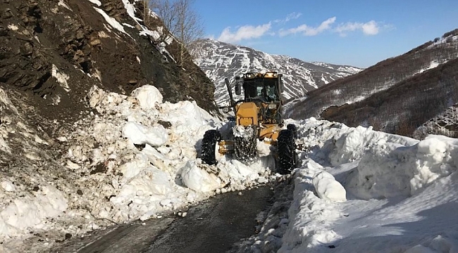 Muş Özel İdaresi ekipleri çığ tehlikesi atlattı