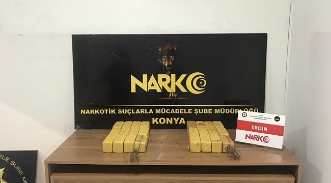 Otomobildeki zuladan 14 kilo 625 gram eroin çıktı