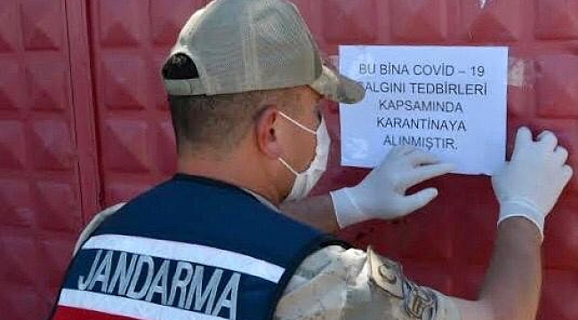Rize'de 1 köy, 4 hanede karantina kararı alındı