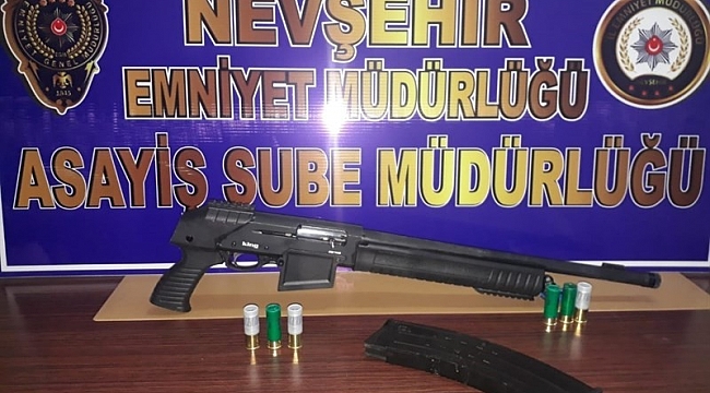 Ruhsatsız tüfekle havaya ateş eden şahıs yakalandı
