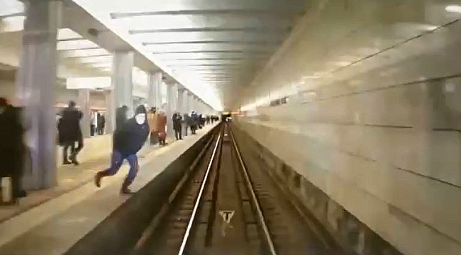 Rusya'da metro istasyonunda dehşet anları