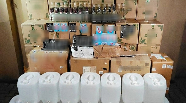 Sahte alkol operasyonunda 1 kişi yakalandı
