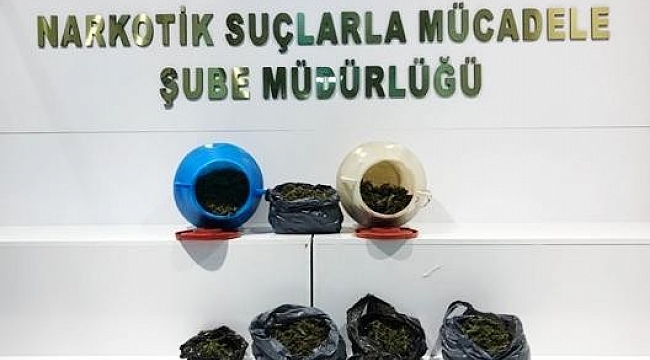 Samsun'da 2 kilo esrarla yakalanan şahıs gözaltına alındı