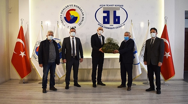 Sanayi ve Teknoloji İl Müdürü Bayramer, Aydın Ticaret Borsası'nı ziyaret etti
