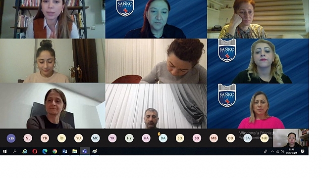 Sanko okullarında online veli söyleşisi yapıldı