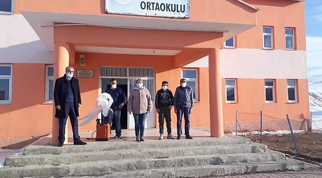 Saray'da okullar dezenfekte edildi