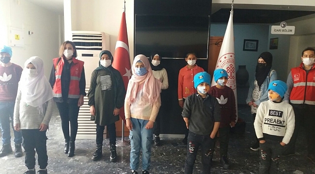 Savaşın çocukları arkeoloji müzesini gezdi