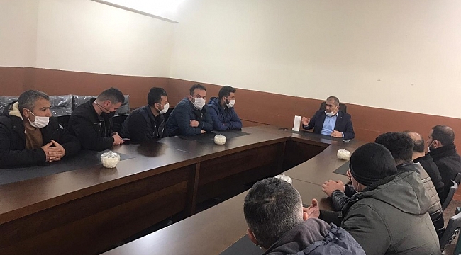 Şenoba Belde Belediye Başkanı Babat, esnafla bir araya geldi