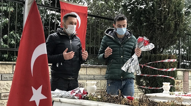 Sevgililer Günü'nde şehitler unutulmadı