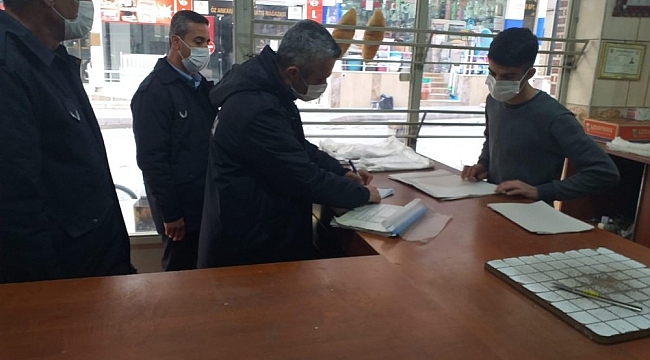 Siirt'te zabıta ekiplerinden kaldırım işgali denetimi