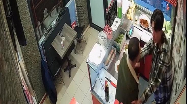 Sipariş verdiği çiğ köfte istediği gibi gelmeyince çalışanı darp etti