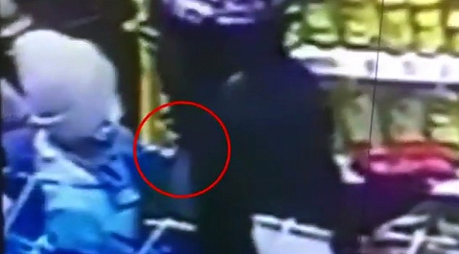 Şişli'deki yaşı küçük hırsız kamerada