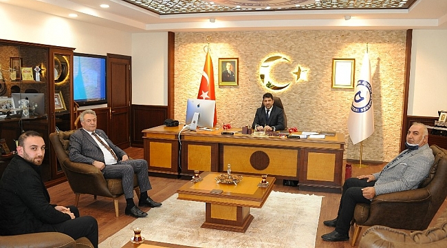 Son Başbakan Binali Yıldırım'ın Başdanışmanı Atılgan, Rektör Aldemir ile görüştü