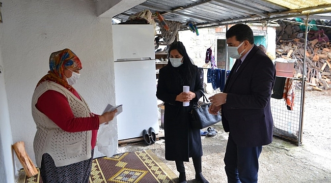 Sosyal yardımdan faydalanamadığı tespit edilen ailelere ziyaret