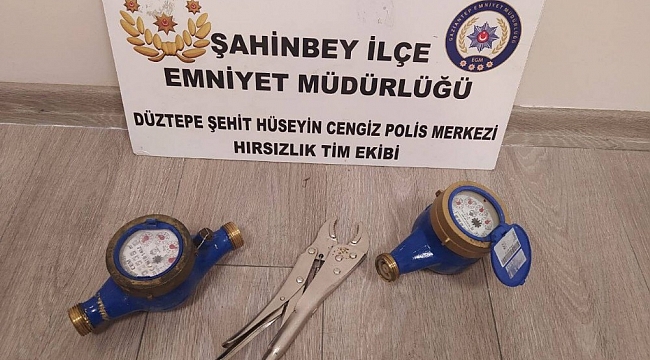 Su sayacı hırsızına suçüstü