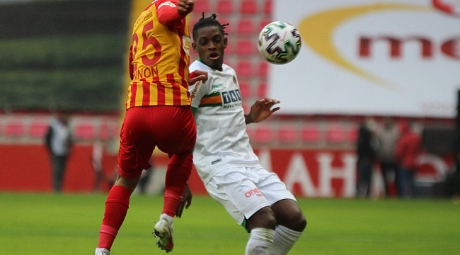 Süper Lig: Hes Kablo Kayserispor: 1 - Aytemiz Alanyaspor: 1