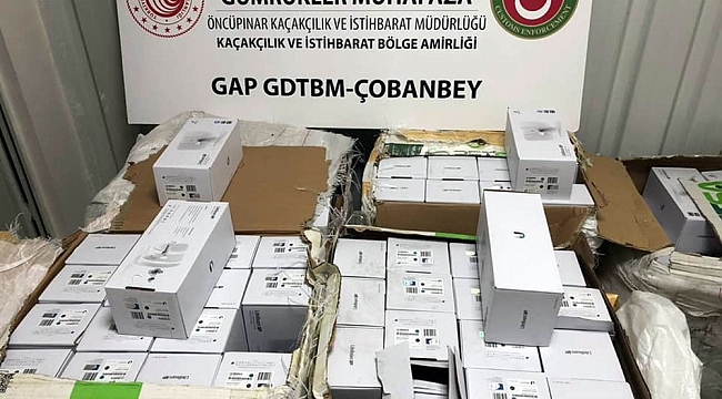 Suriye sınırında uydu radyolink alıcı vericisi ele geçirildi