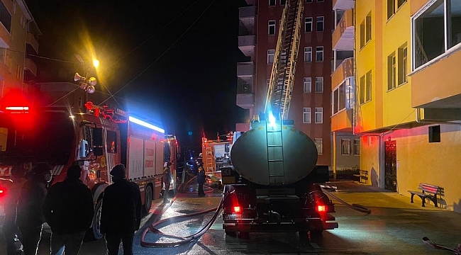 Sürmene'de yangın