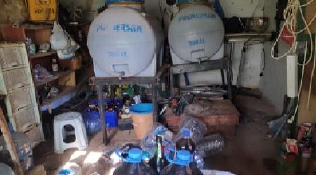 Tekirdağ'da bin 155 litre kaçak içki ele geçirildi
