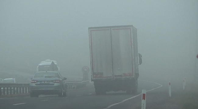 Tekirdağ'da sis etkili oluyor