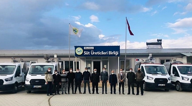 TKDK'dan Mecitözü Süt Üreticileri Birliği'ne araç ve makine ekipman desteği