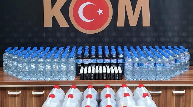 Tokat'ta sahte içki operasyonu