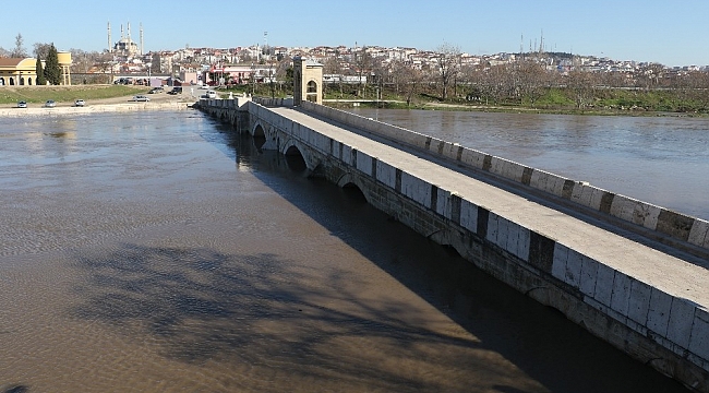 Tunca Nehri yeniden 'sarı alarm' seviyesine ulaştı