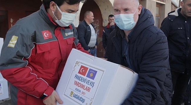 Türk hayırseverlerden Kosova'ya gıda ve kömür yardımı