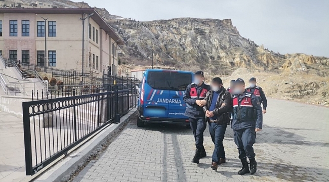 Ürgüp'te 3 yıl 9 ay hapis cezası ile aranan şahıs yakalandı